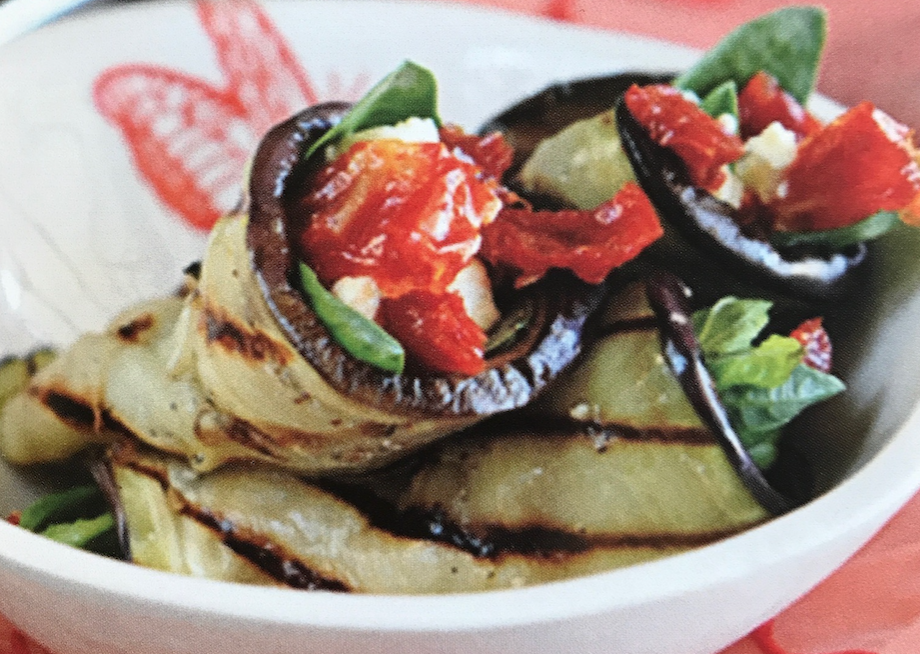 Recette apéritif dinatoire au Centre de l'obesité à La seyne sur mer Roulé à l'aubergine