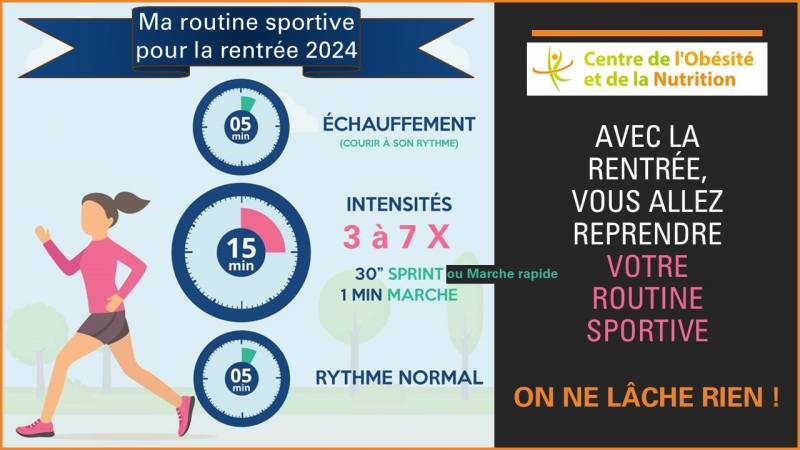 La reprise de l'activité physique après la pause d'été
