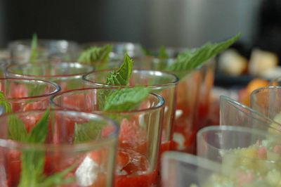 Recette apéritif dinatoire au Centre de l'obesité à La Seyne sur mer Verrine de potimarron